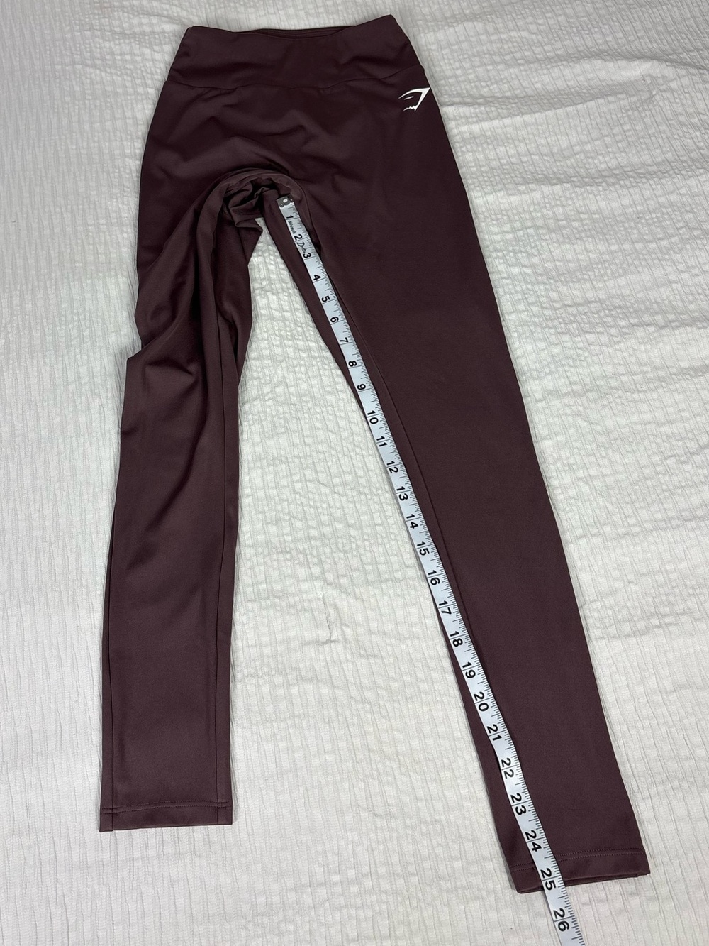 Gymshark Burgundy Seamless High-Waist Leggings - Picture 7 of 8
